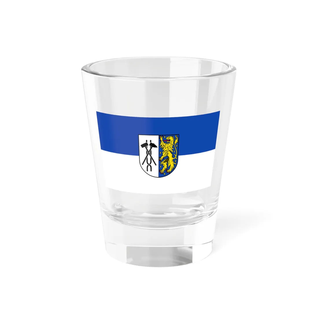 Flag of Völklingen (Germany) Shot Glass 1.5oz 1.5oz - Go Mug Yourself