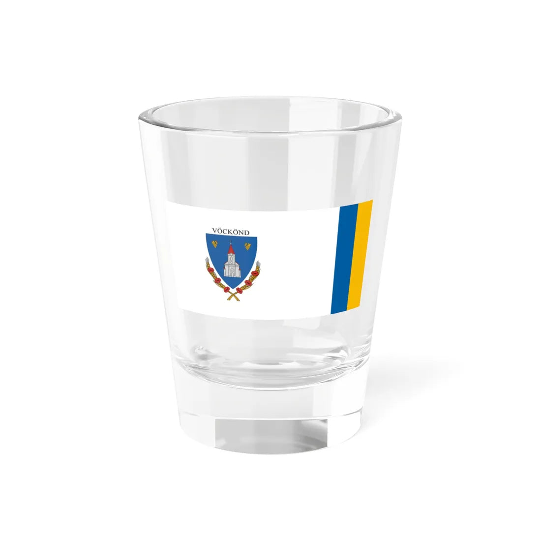 Flag of Vockond (Hungary) Shot Glass 1.5oz 1.5oz - Go Mug Yourself