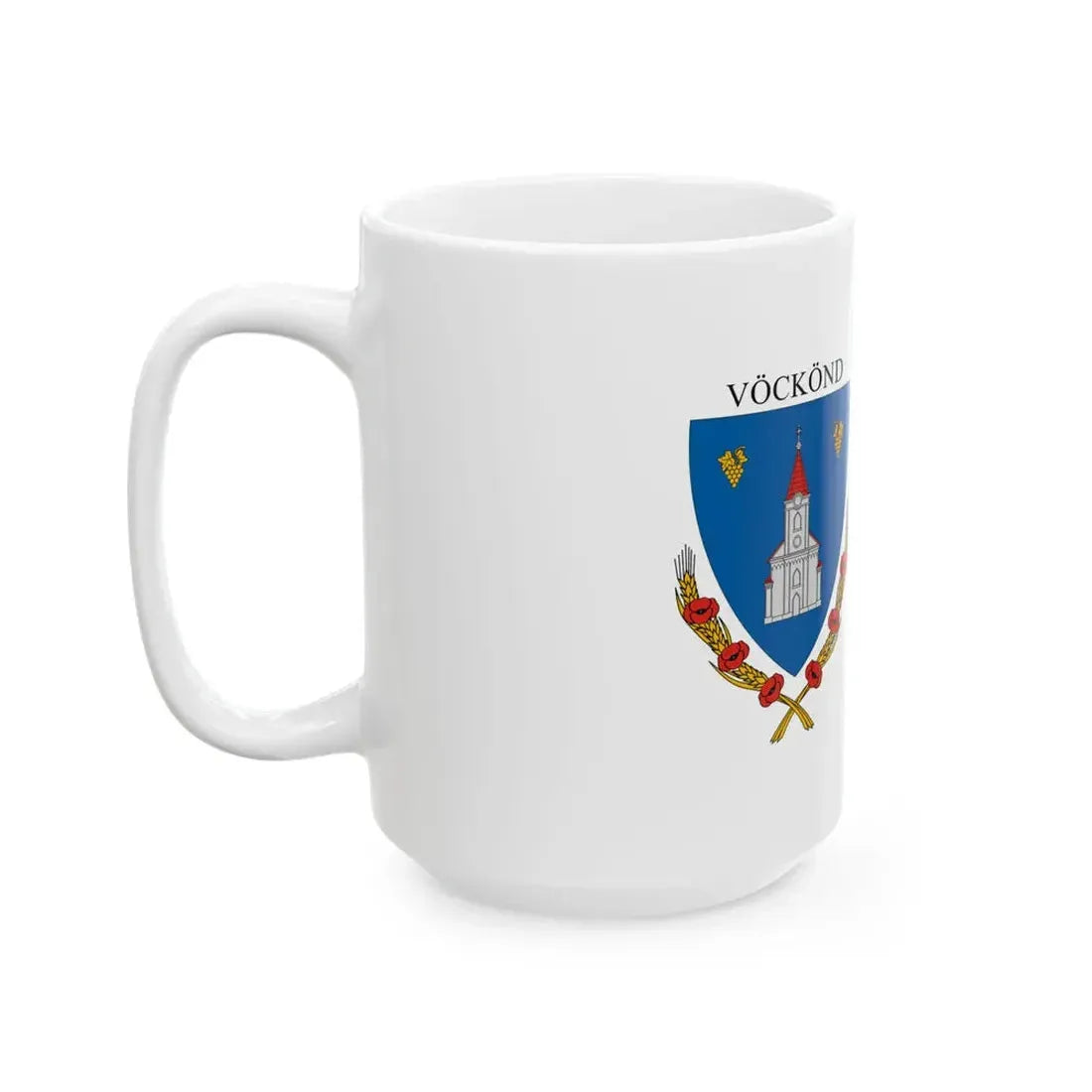 Flag of Vockond (Hungary) White Coffee Mug - Go Mug Yourself