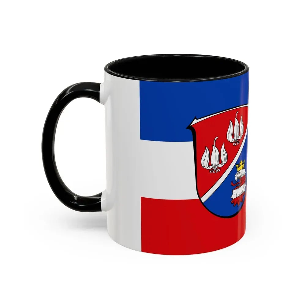 Flag of Vogelsbergkreis Germany - Accent Coffee Mug - Go Mug Yourself