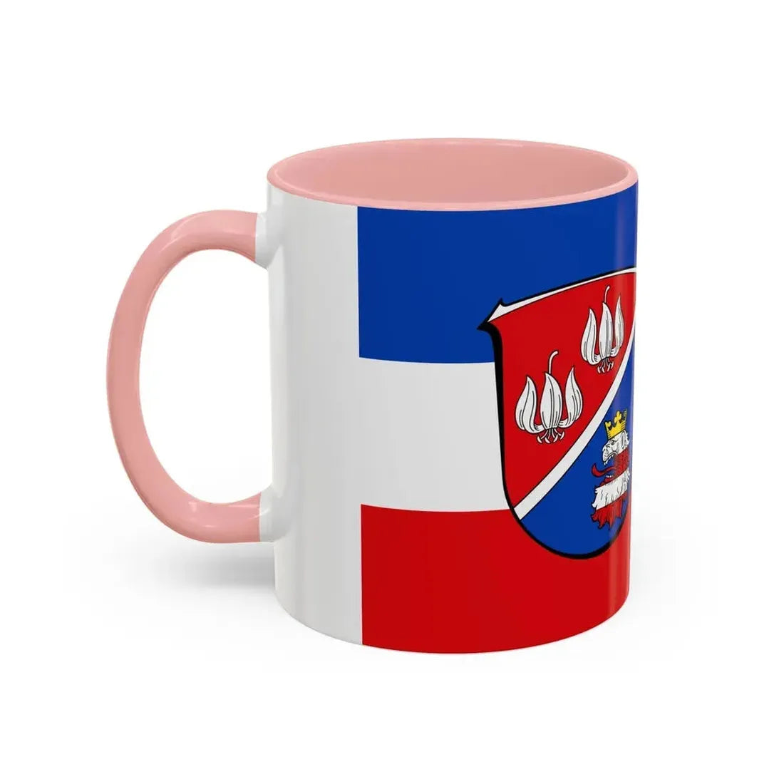 Flag of Vogelsbergkreis Germany - Accent Coffee Mug - Go Mug Yourself