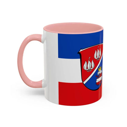 Flag of Vogelsbergkreis Germany - Accent Coffee Mug - Go Mug Yourself