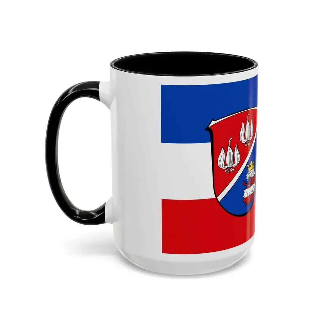 Flag of Vogelsbergkreis Germany - Accent Coffee Mug - Go Mug Yourself