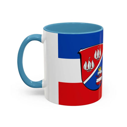 Flag of Vogelsbergkreis Germany - Accent Coffee Mug - Go Mug Yourself
