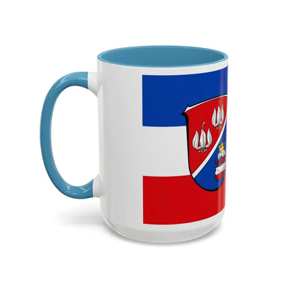 Flag of Vogelsbergkreis Germany - Accent Coffee Mug - Go Mug Yourself