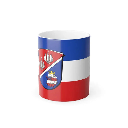 Flag of Vogelsbergkreis Germany - Color Changing Coffee Mug 11oz - Go Mug Yourself