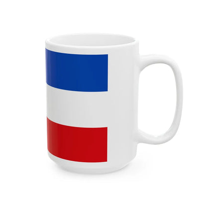 Flag of Vogelsbergkreis Germany - White Coffee Mug-Go Mug Yourself