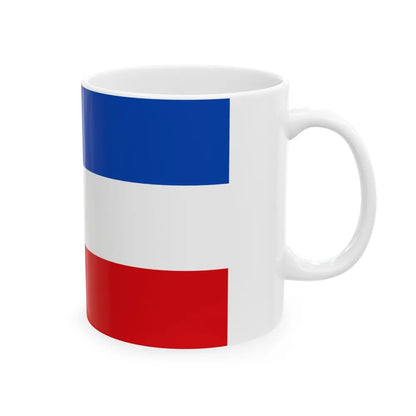 Flag of Vogelsbergkreis Germany - White Coffee Mug-Go Mug Yourself