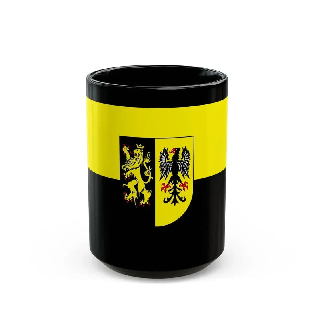 Flag of Vogtlandkreis Germany - Black Coffee Mug 15oz - Go Mug Yourself