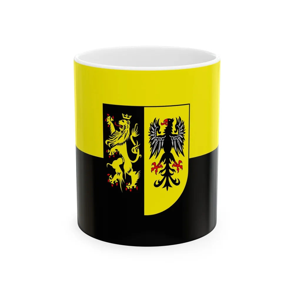 Flag of Vogtlandkreis Germany - White Coffee Mug-11oz-Go Mug Yourself