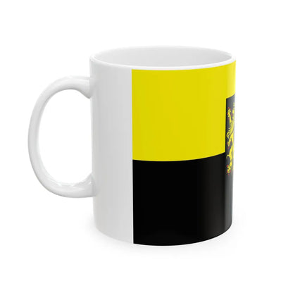 Flag of Vogtlandkreis Germany - White Coffee Mug-Go Mug Yourself