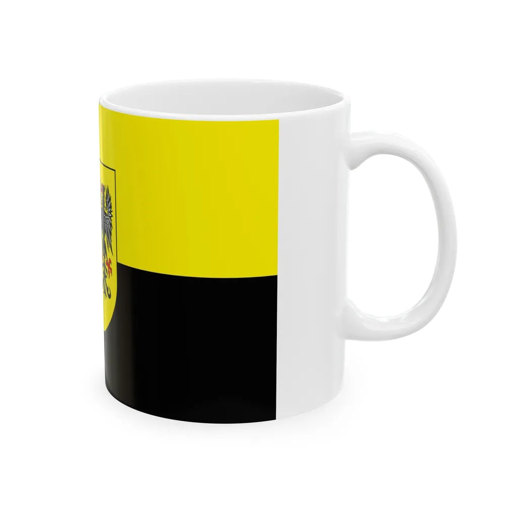 Flag of Vogtlandkreis Germany - White Coffee Mug-Go Mug Yourself