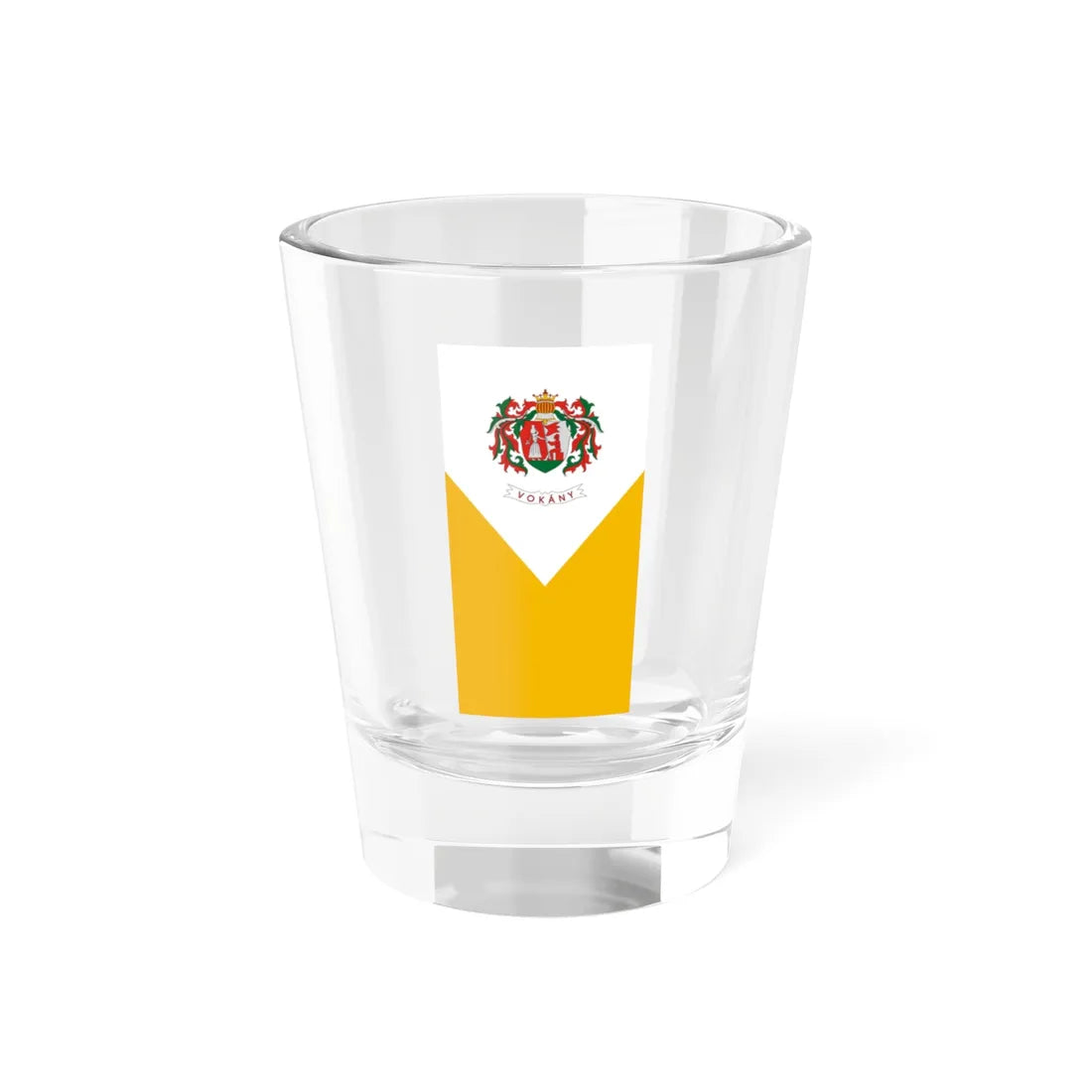 Flag of Vokany (Hungary) Shot Glass 1.5oz 1.5oz - Go Mug Yourself