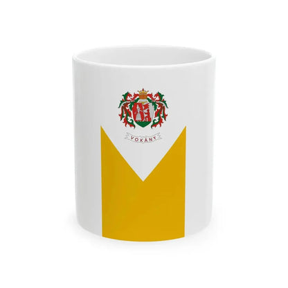 Flag of Vokany (Hungary) White Coffee Mug 11oz - Go Mug Yourself