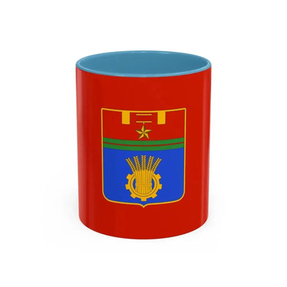 Flag of Volgograd Russia - Accent Coffee Mug 11oz Light Blue - Go Mug Yourself