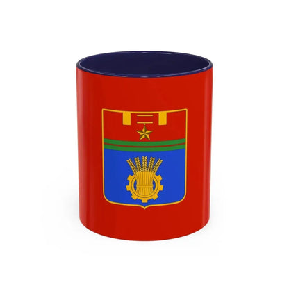 Flag of Volgograd Russia - Accent Coffee Mug 11oz Navy - Go Mug Yourself