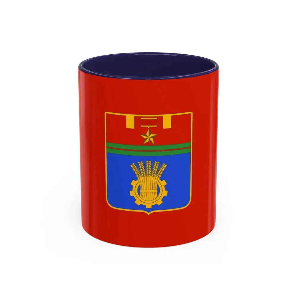Flag of Volgograd Russia - Accent Coffee Mug 11oz Navy - Go Mug Yourself