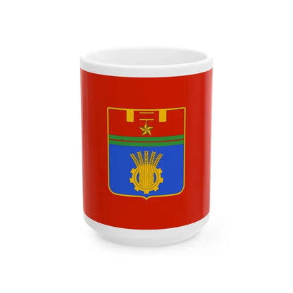 Flag of Volgograd Russia - White Coffee Mug 15oz - Go Mug Yourself