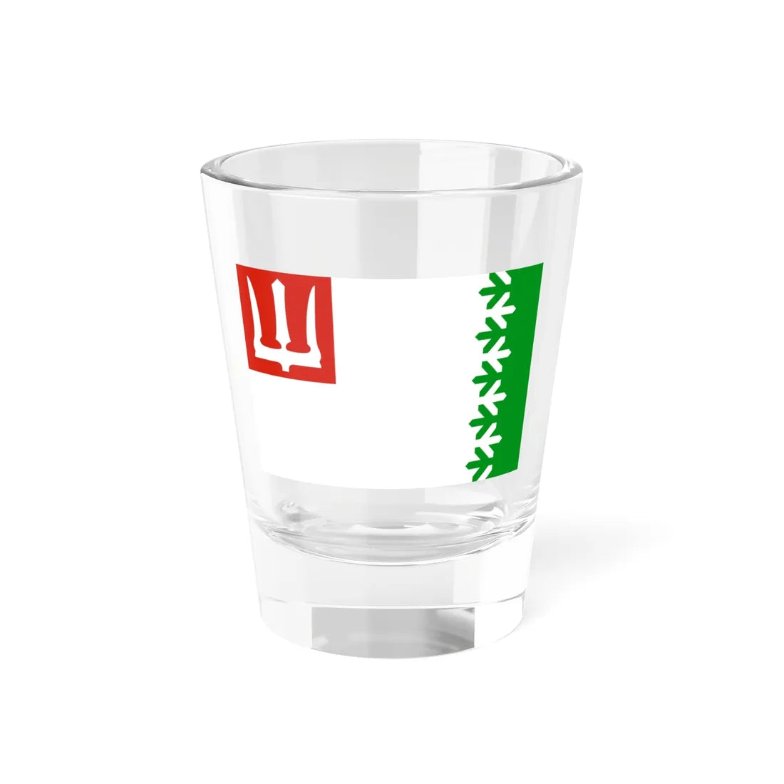 Flag of Volkhovsky rayon Leningrad oblast (Russia) Shot Glass 1.5oz 1.5oz - Go Mug Yourself