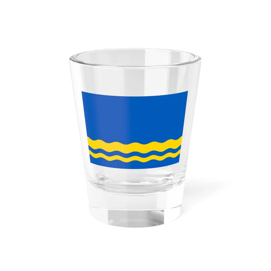 Flag of Volnovakha Raion Ukraine (Ukraine) Shot Glass 1.5oz 1.5oz - Go Mug Yourself