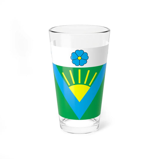 Flag of Volodymyrets raion (Ukraine) Pint Glass 16oz 16oz - Go Mug Yourself
