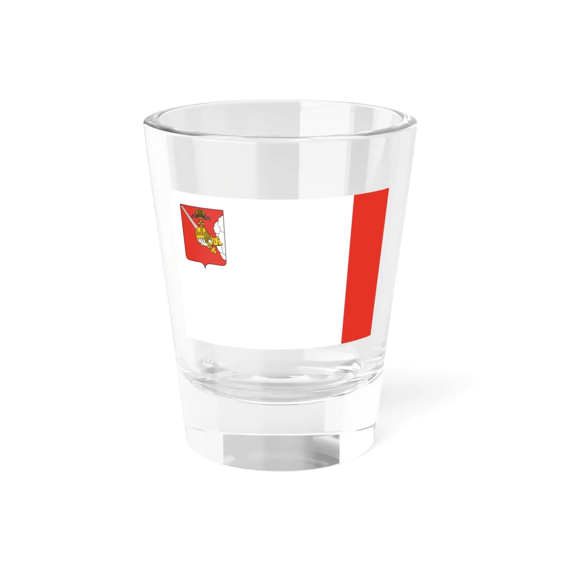 Flag of Vologda Latest version (Russia) Shot Glass 1.5oz 1.5oz - Go Mug Yourself
