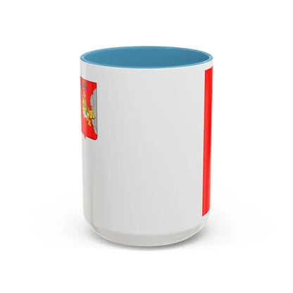 Flag of Vologda Oblast Russia - Accent Coffee Mug 15oz Light Blue - Go Mug Yourself