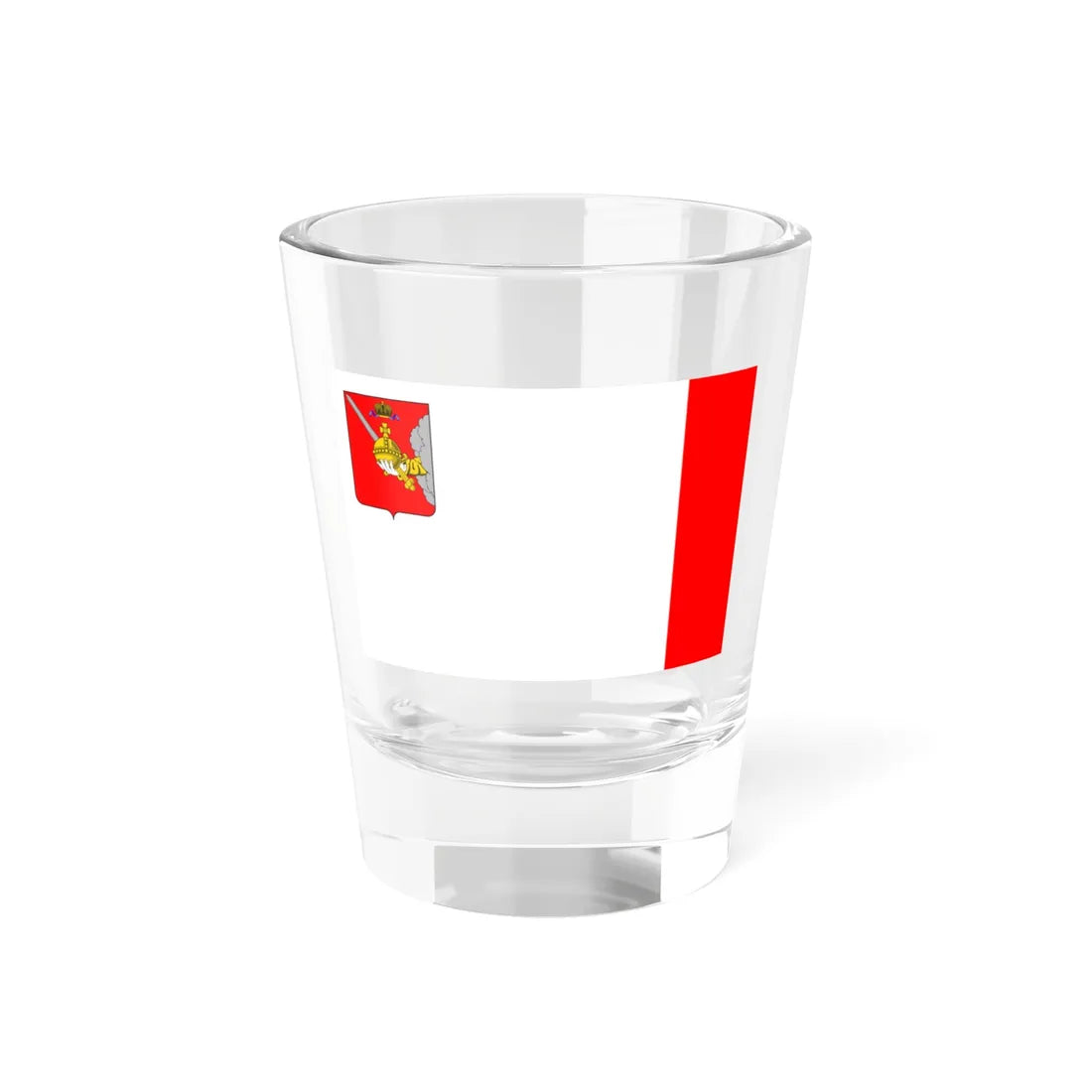 Flag of Vologda oblast (Russia) Shot Glass 1.5oz 1.5oz - Go Mug Yourself