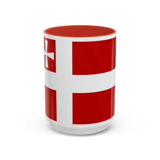 Flag of Volyn Oblast Ukraine - Accent Coffee Mug 15oz Red - Go Mug Yourself