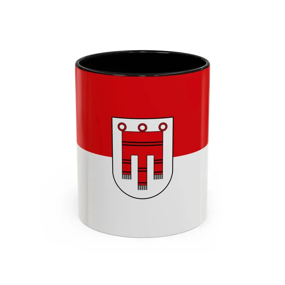 Flag of Vorarlberg Austria - Accent Coffee Mug 11oz Black - Go Mug Yourself