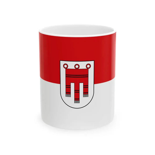 Flag of Vorarlberg Austria - White Coffee Mug 11oz - Go Mug Yourself