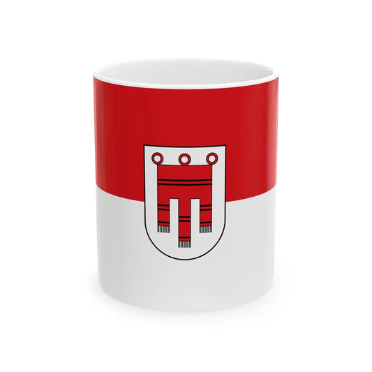 Flag of Vorarlberg state (Austria) White Coffee Mug 11oz - Go Mug Yourself