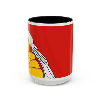 Flag of Voronezh Oblast Russia - Accent Coffee Mug 15oz Black - Go Mug Yourself