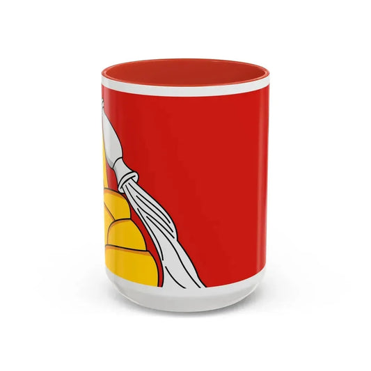 Flag of Voronezh Oblast Russia - Accent Coffee Mug 15oz Red - Go Mug Yourself
