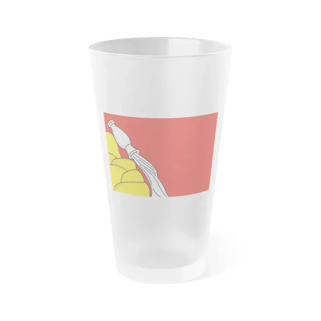 Flag of Voronezh Oblast Russia - Frosted Pint Glass 16oz 16oz Frosted - Go Mug Yourself