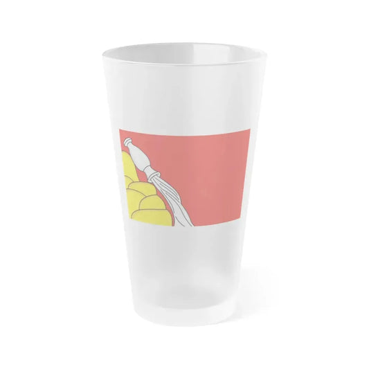 Flag of Voronezh Oblast Russia - Frosted Pint Glass 16oz 16oz Frosted - Go Mug Yourself