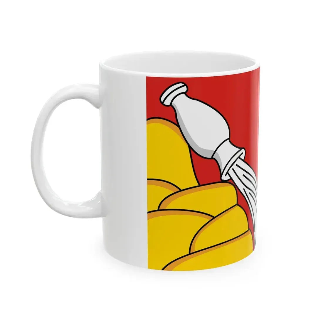 Flag of Voronezh Oblast (Russia) White Coffee Mug - Go Mug Yourself