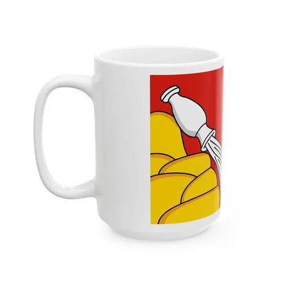 Flag of Voronezh Oblast Russia - White Coffee Mug - Go Mug Yourself