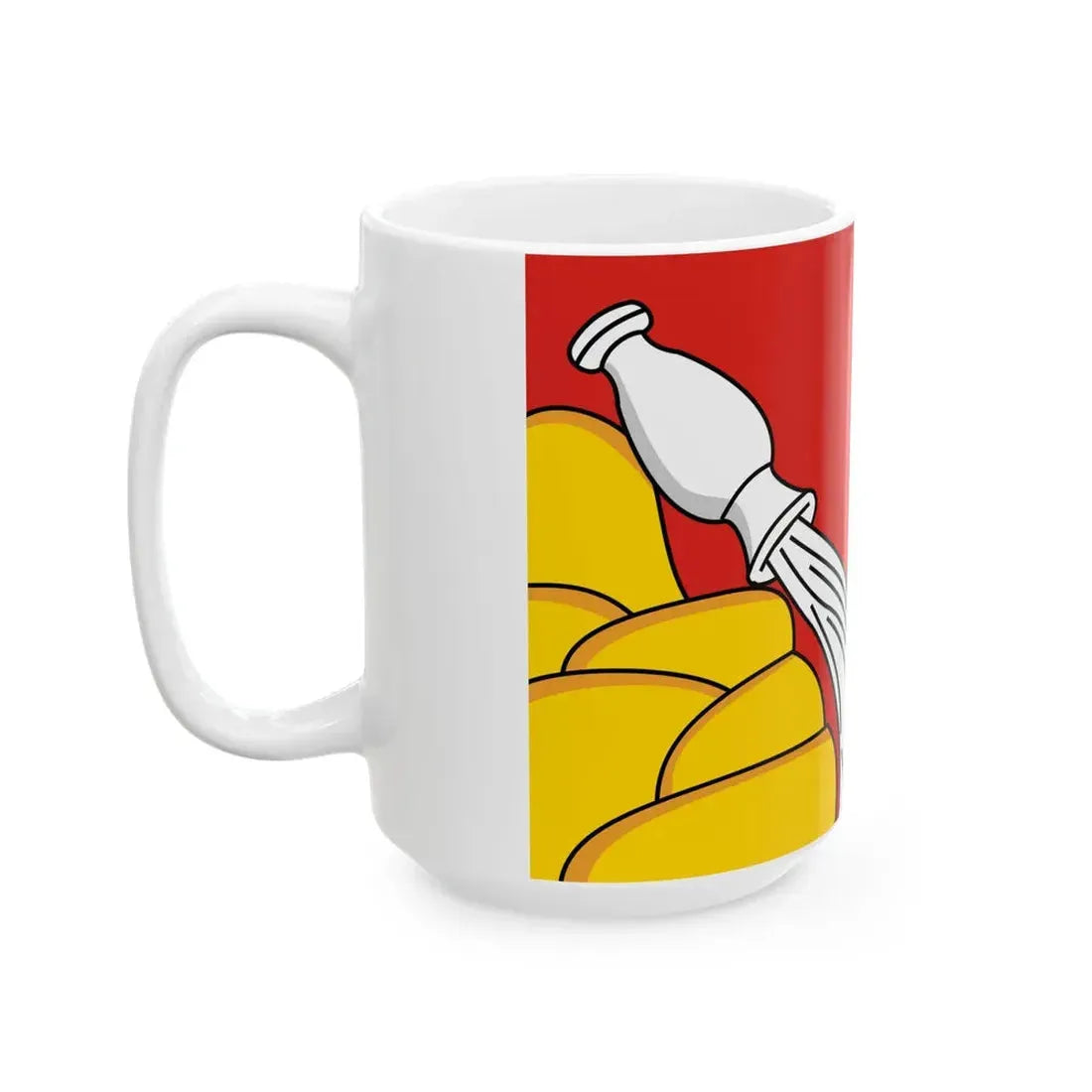 Flag of Voronezh Oblast (Russia) White Coffee Mug - Go Mug Yourself