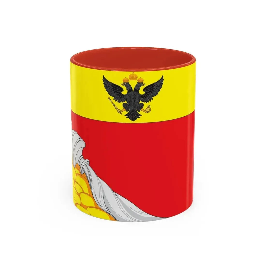 Flag of Voronezh Russia - Accent Coffee Mug 11oz Red - Go Mug Yourself