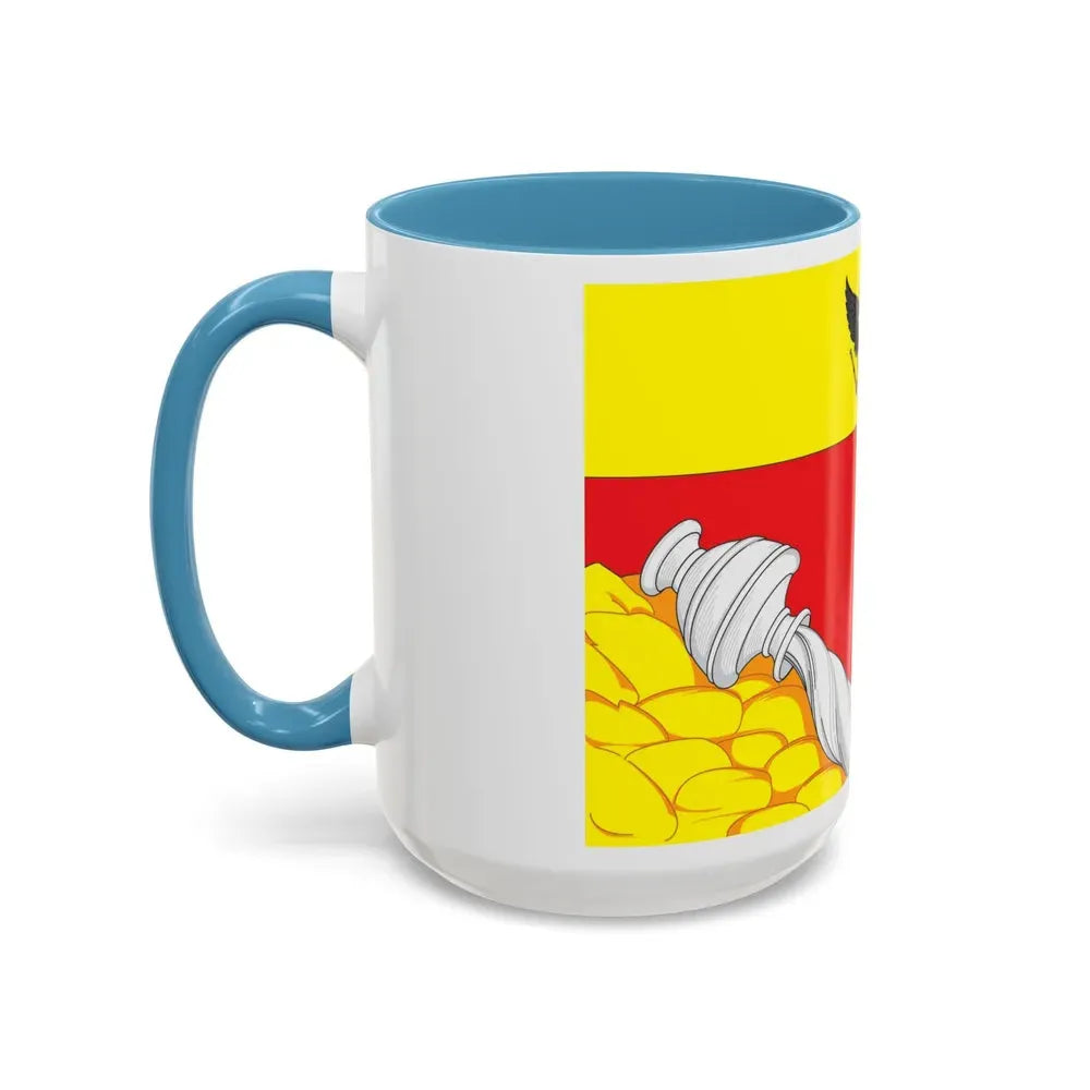 Flag of Voronezh Russia - Accent Coffee Mug - Go Mug Yourself