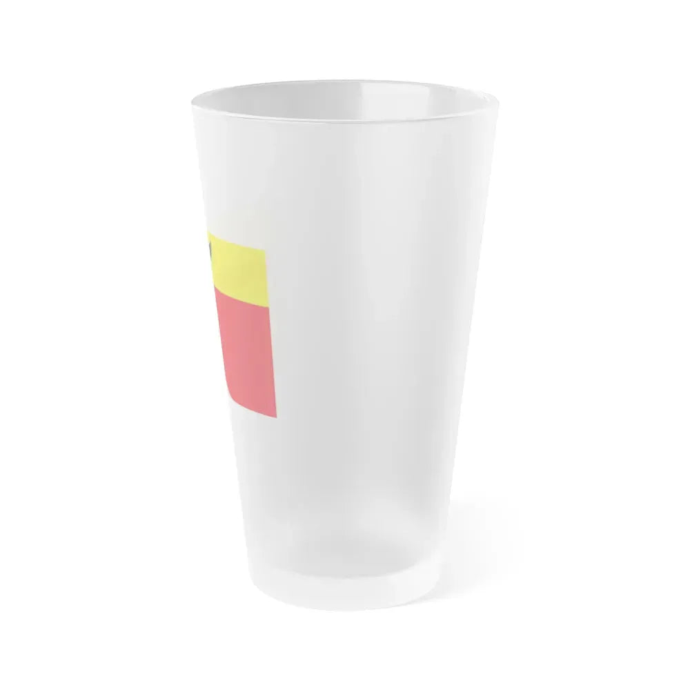 Flag of Voronezh Russia - Frosted Pint Glass 16oz - Go Mug Yourself