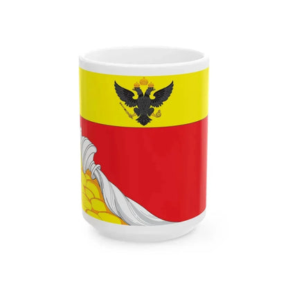 Flag of Voronezh Russia - White Coffee Mug 15oz - Go Mug Yourself