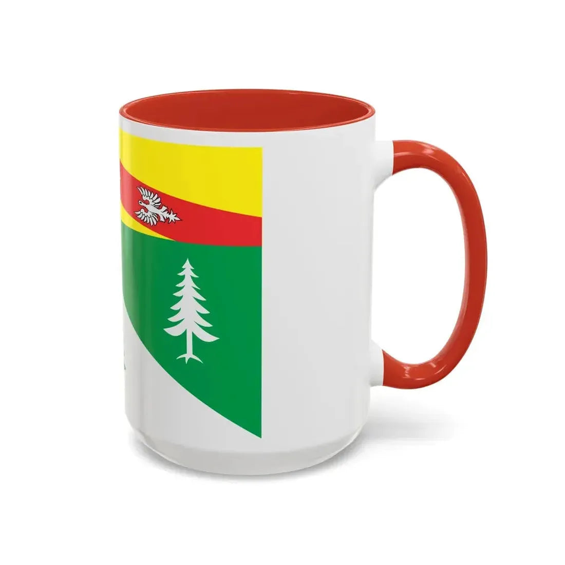 Flag of Vosges France 2 - Accent Coffee Mug - Go Mug Yourself