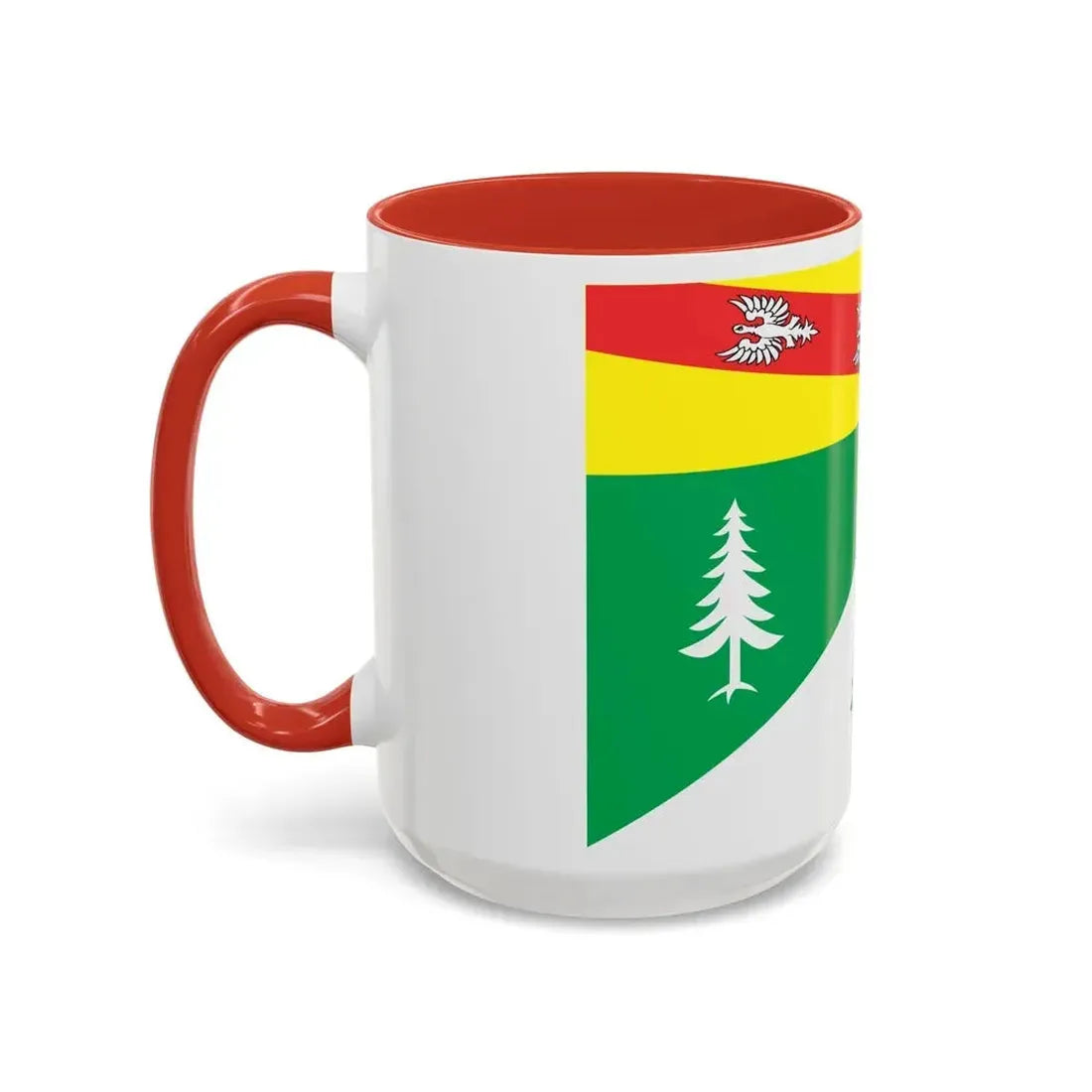 Flag of Vosges France 2 - Accent Coffee Mug - Go Mug Yourself