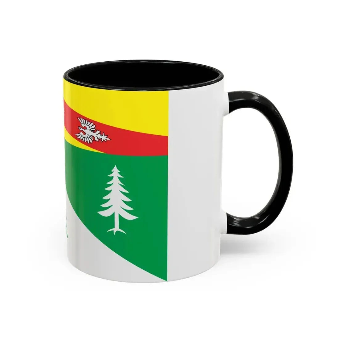 Flag of Vosges France 2 - Accent Coffee Mug - Go Mug Yourself
