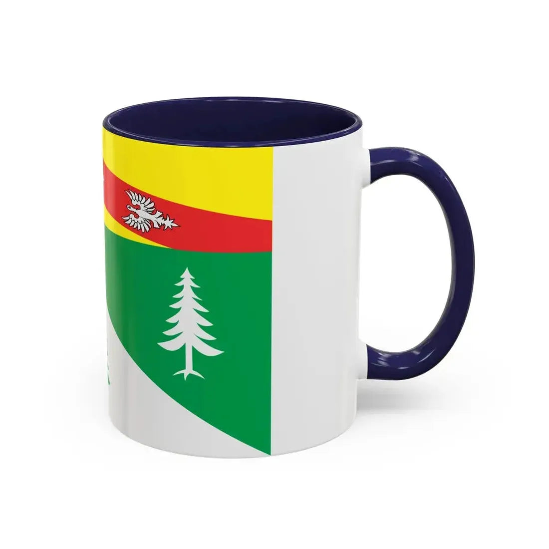 Flag of Vosges France 2 - Accent Coffee Mug - Go Mug Yourself