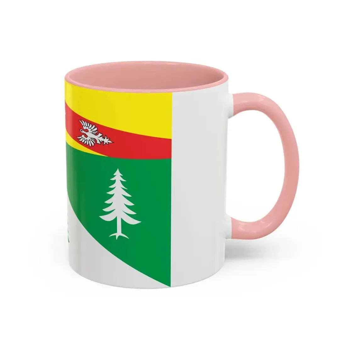 Flag of Vosges France 2 - Accent Coffee Mug - Go Mug Yourself