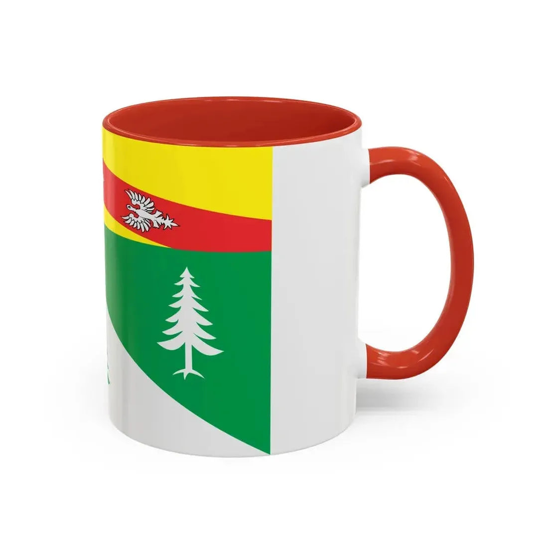 Flag of Vosges France 2 - Accent Coffee Mug - Go Mug Yourself