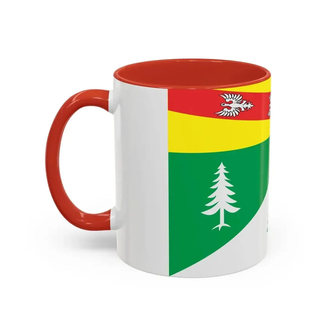 Flag of Vosges France 2 - Accent Coffee Mug - Go Mug Yourself